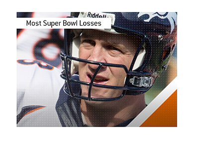 Patriots and Broncos Share the Record for Super Bowl Losses. - In photo: Peyton Manning in the Broncos gear.