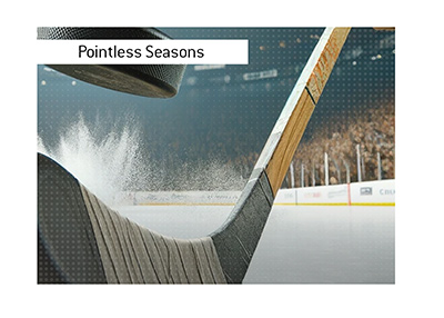 Unusual record in NHL hockey.  Pointless seasons.