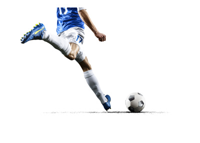 Biggest World Cup upsets in history - Soccer player about to hit the ball - Illustration.