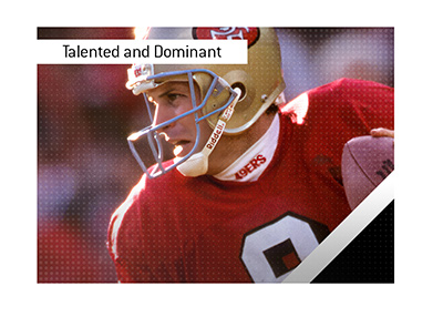 A Season of Excellence: The 49ers 1994 Super Bowl Triumph.  In photo: Steve Young.