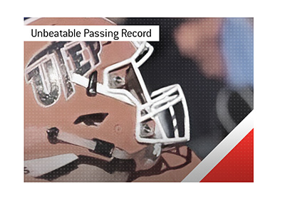 Brooks Dawson and the college football unbeatable passing record.