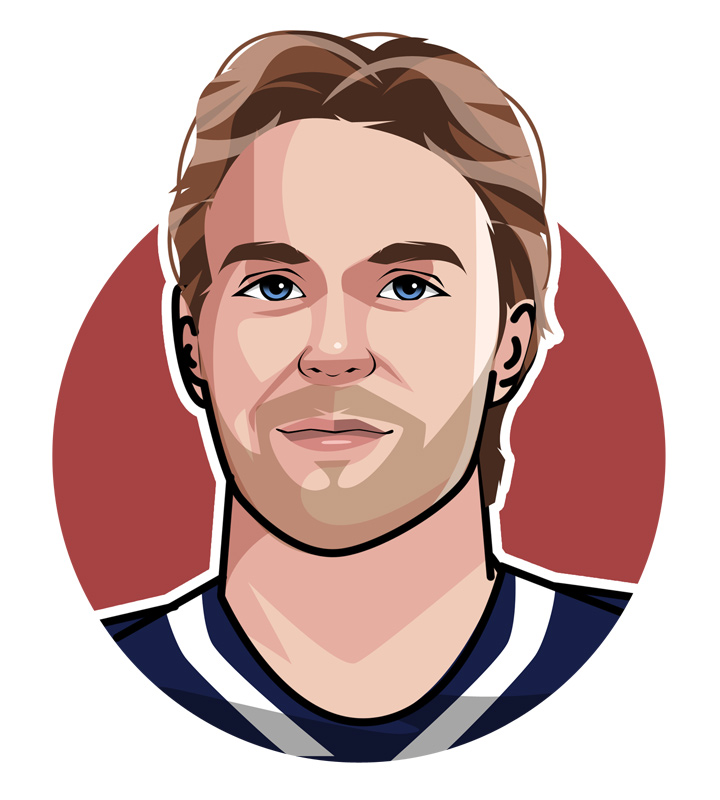 Avatar art drawing of Connor McDavid - Star hockey player - Profile illustration and athlete nickname.