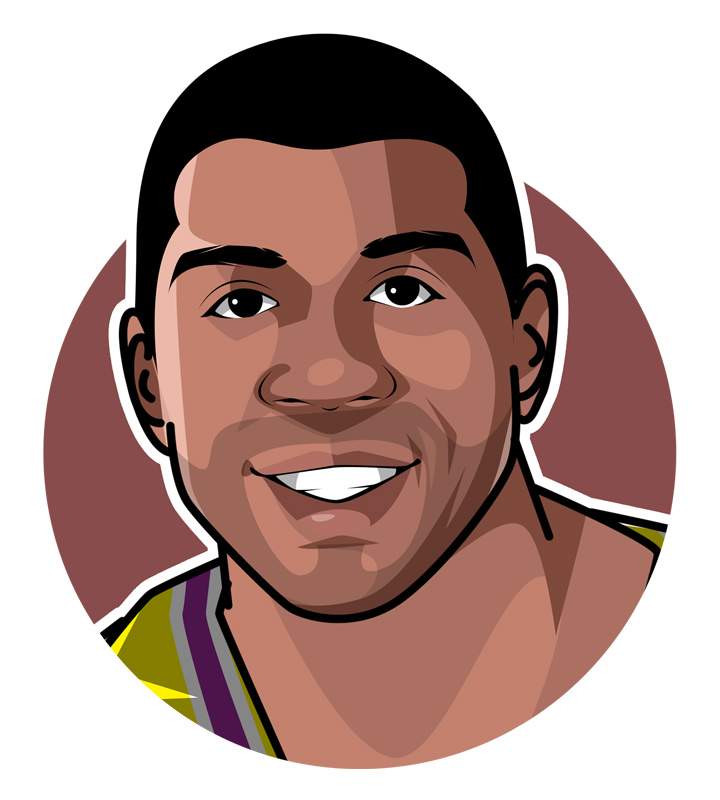 How to draw Magic Johnson face