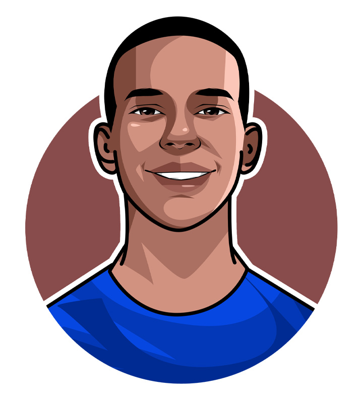 Estevao Willian profile drawing.  Art.  Nickname: Messinho.  Avatar illustration / caricature.