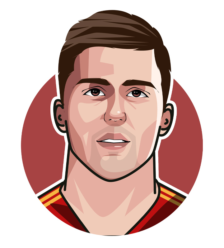 Rodri nickname.  Profile illustration.  Cartoon art.  Manchester City and Spain football star.