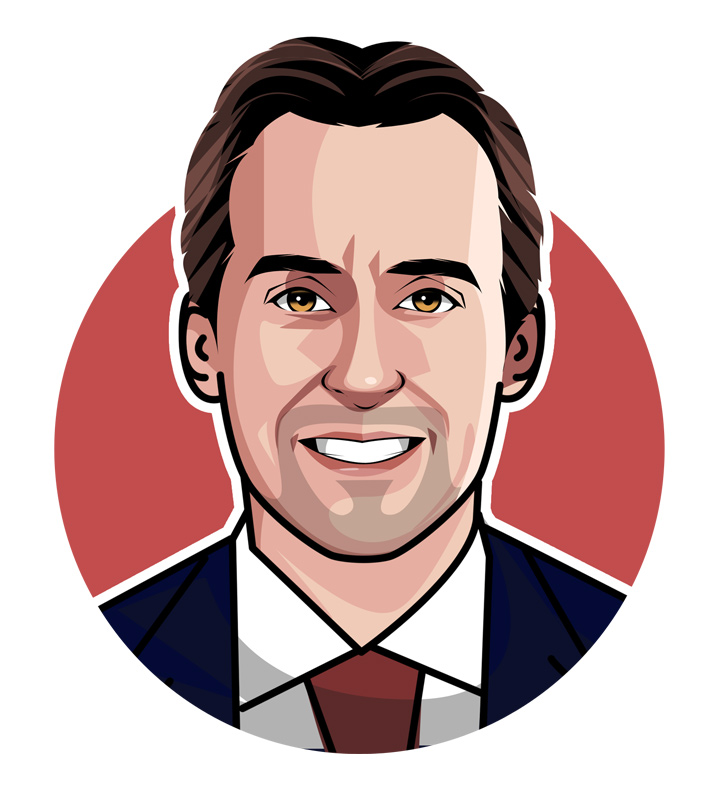 Profile illustration of Unai Emery, also known as El Mister and THe Night Tactician.  Avatar drawing.  Cartoon.