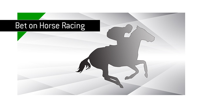 Horse racing in action - Bet on it - Illustration.